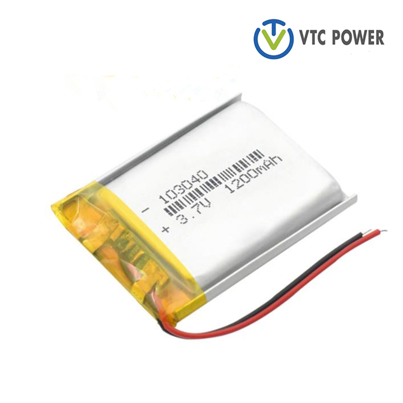 103040 1200mAh 3.7V لتیم آئن پولیمر بیٹری MP3 پلیئر نیویگیٹر سپیکر پاور بینک DVD GPS VR DVR MP4 MP5 کے لیے
