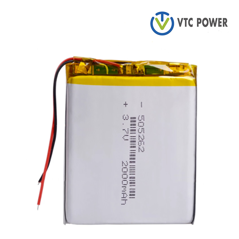 505262 2000mAh 3.7V لتیم پولیمر Li-Po Rechargeable بیٹری برائے انٹرفون بلوٹوتھ اسپیکر PDA POS GPS