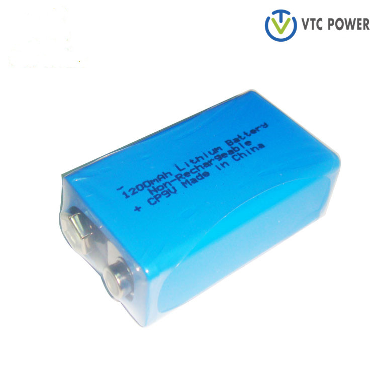 انرجی میٹر، ملٹی میٹر، واٹر میٹر، گیس میٹر کے لیے CP9V لتیم بیٹری 9v 1200mah